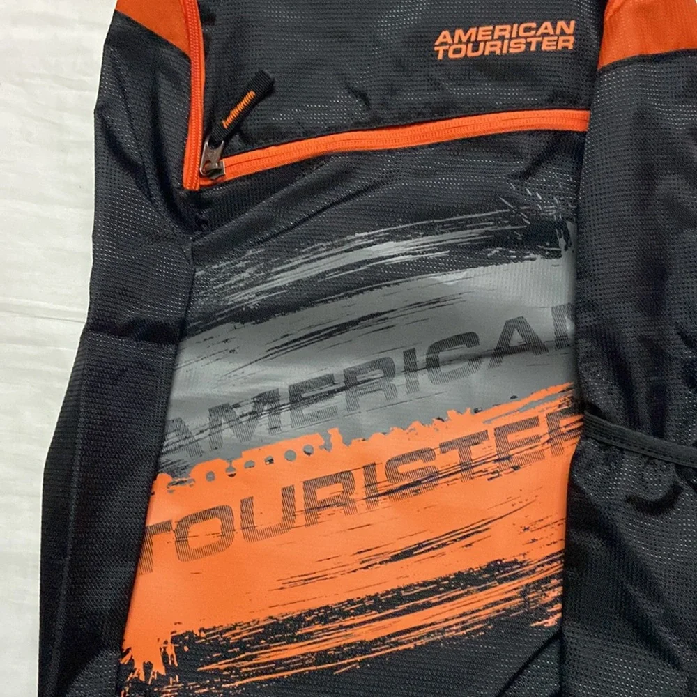 American Tourister Zest School Bag. - Black snd Orange - Picture 4 of 5